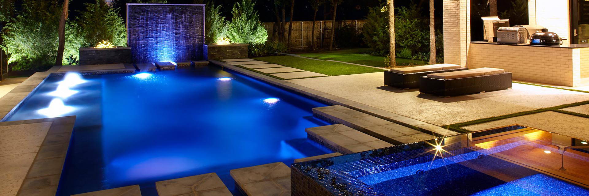 Original Landscape Concepts contemporary gallery garden - modern pool - water wall - luxury kitchen